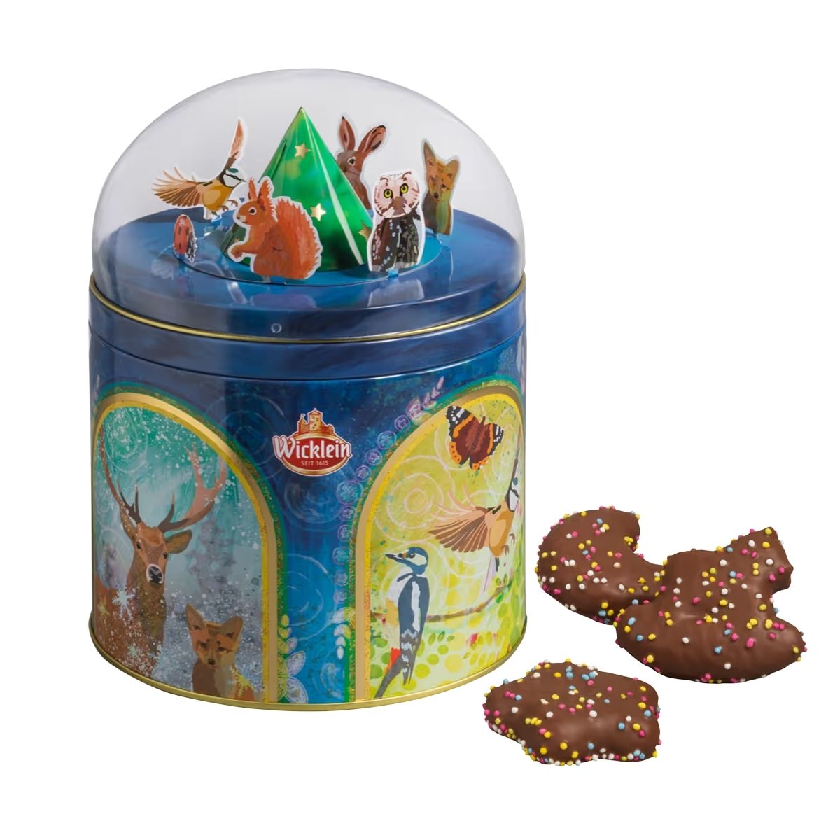 WK MUSIC BOX ROTARY TIN - LATA CON GALLETAS DE ESPECIAS - Calvbrunnen - Compralo en CorinneRegalos.com