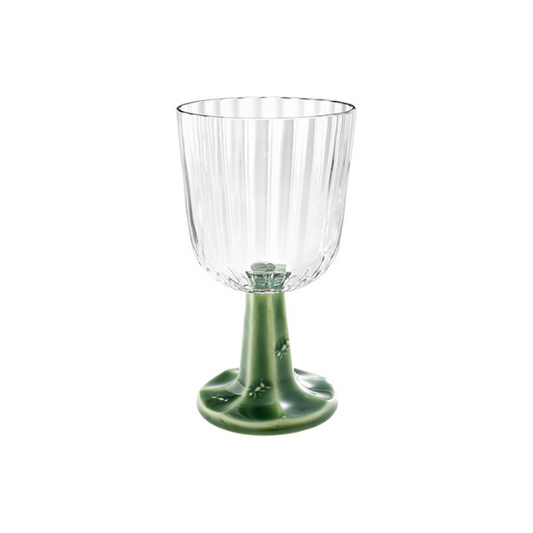 GOBLET GREEN STEM - BORDALLO PINHEIRO - Compralo en CorinneRegalos.com