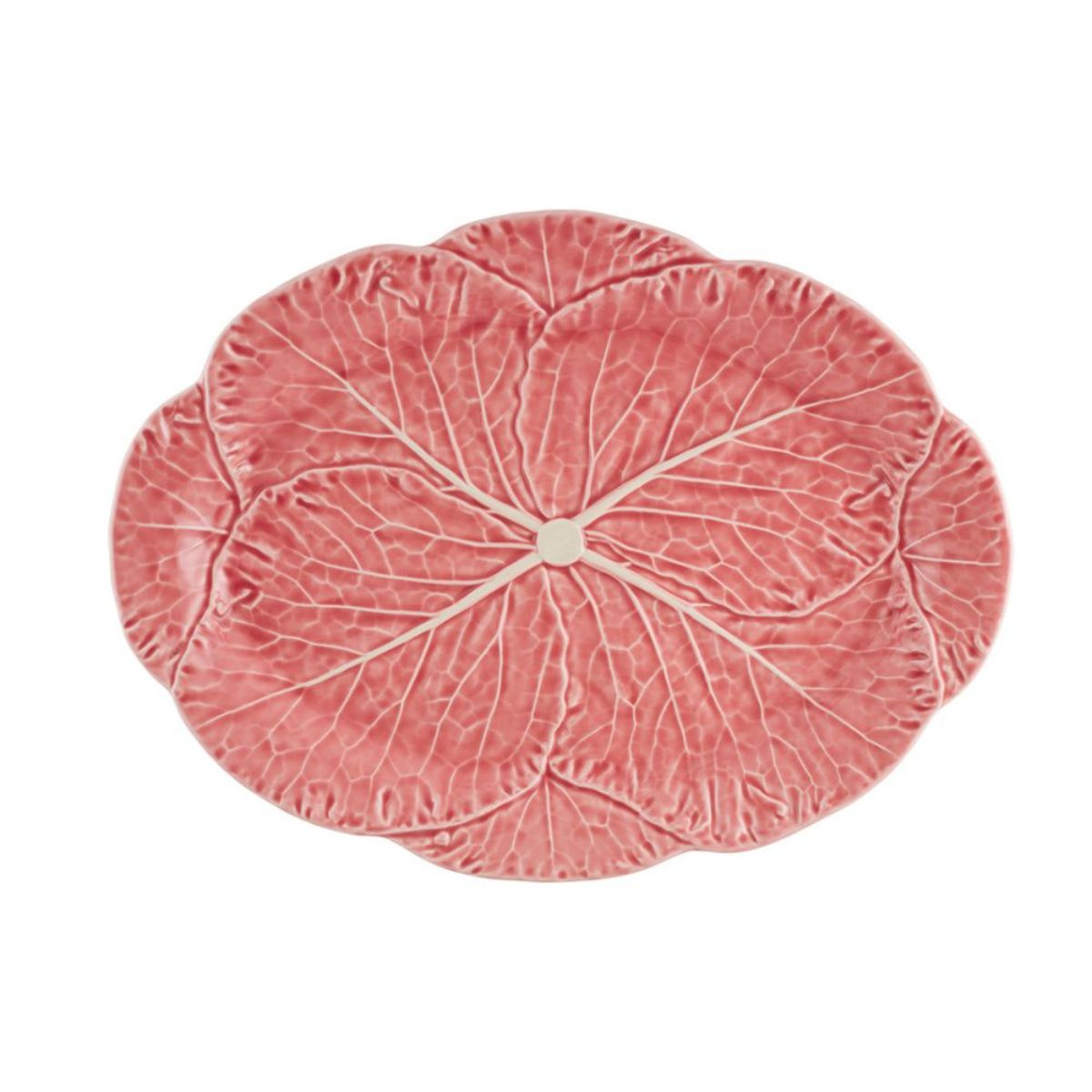 OVAL PLATTER 43 ROSE CABBAGE ROSE - BORDALLO PINHEIRO - Compralo en CorinneRegalos.com