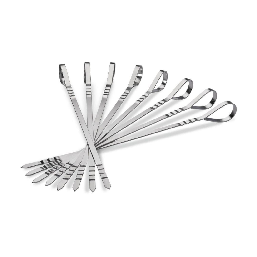 EIGHT STAINLESS STEEL MULTIFUNCTIONAL SKEWERS - NAPOLEON - Compralo en CorinneRegalos.com
