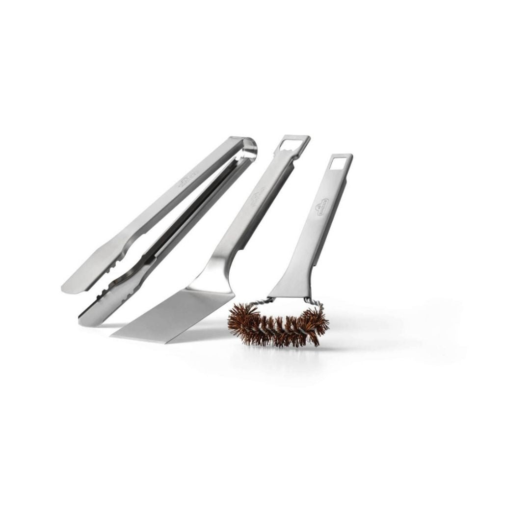 TRAVEL Q 3 PIECE TOOLSET STAINLESS STEEL - NAPOLEON - Compralo en CorinneRegalos.com