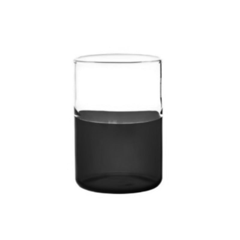 TUMBLER MEZZO VASO DE VIDRIO PIANO (BASE) COLOR NEGRO - LIVELLARA - Compralo en CorinneRegalos.com
