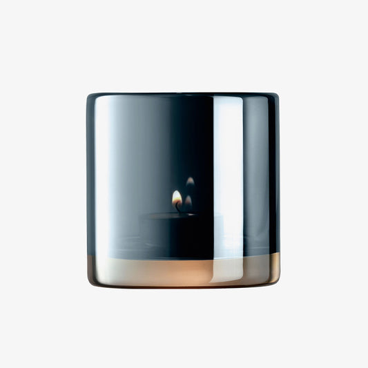 EPOQUE TEALIGHT HOLDER H8.5CM SAPPHIRE/LUSTRE - LSA INTERNATIONAL - Compralo en CorinneRegalos.com