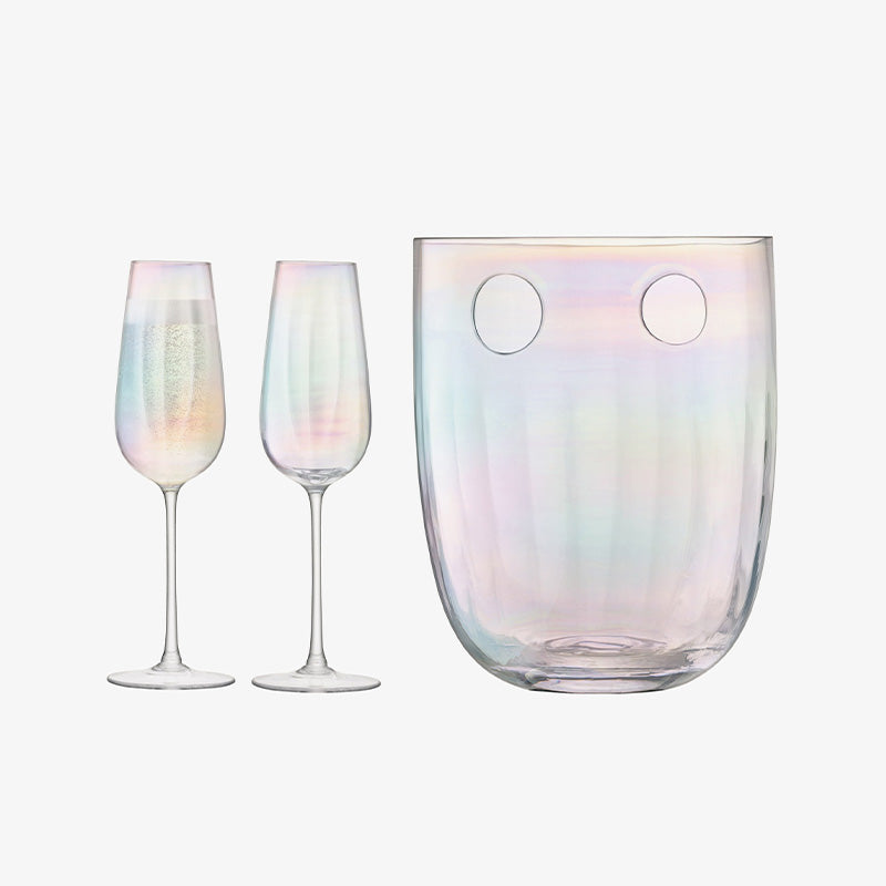 PEARL CHAMPAGNE SET 250ML/H24.5CM MOTHER OF PEARL - LSA INTERNATIONAL - Compralo en CorinneRegalos.com