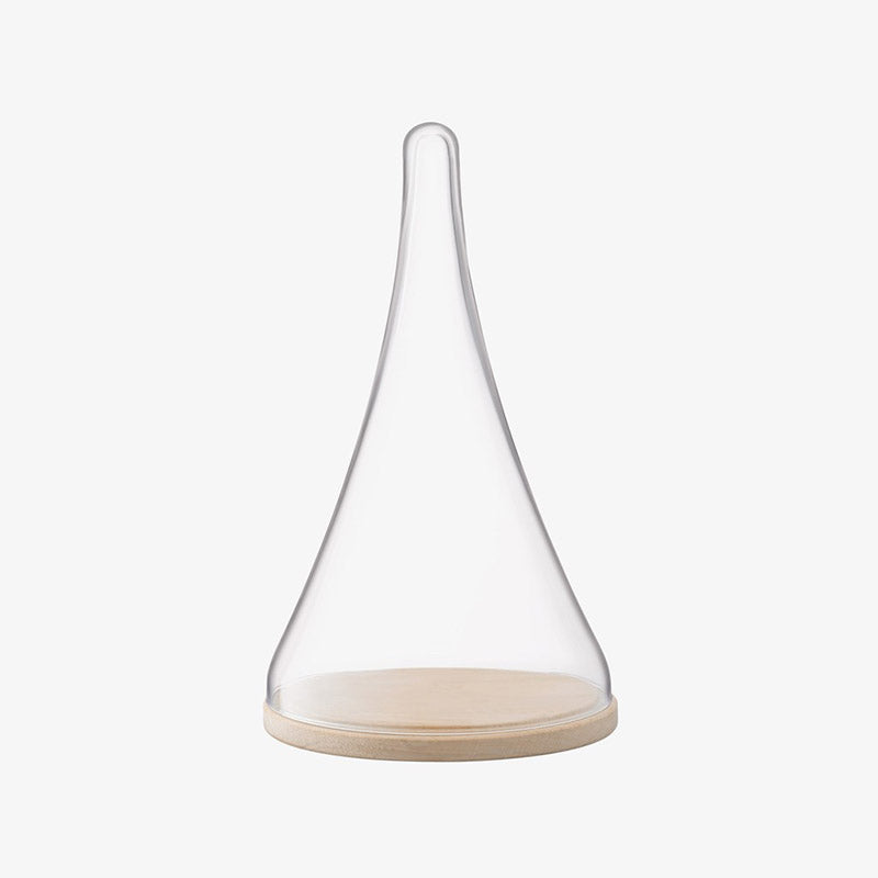 CLOCHE DOME & OAK BASE 21CM/H35.5CM CLEAR - LSA INTERNATIONAL - Compralo en CorinneRegalos.com