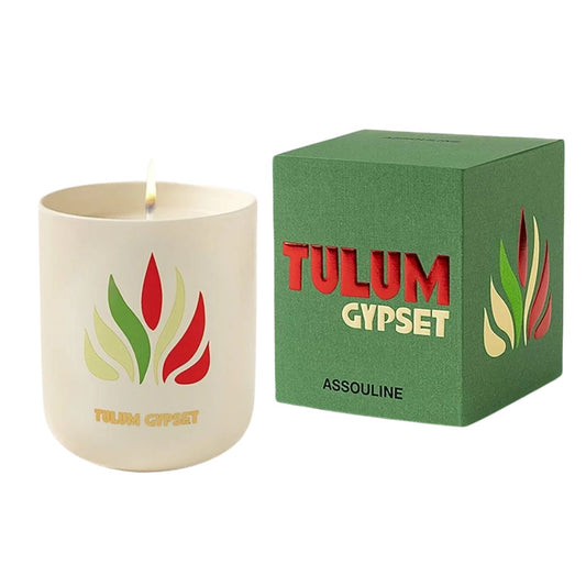 TULUM GYPSET TRAVEL CANDLE - ASSOULINE - Compralo en CorinneRegalos.com
