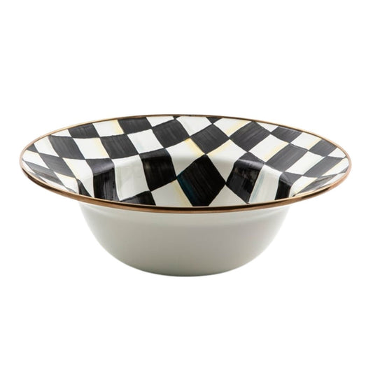 COURTLY CHECK SERVING BOWL - MACKENZIE-CHILDS - Compralo en CorinneRegalos.com