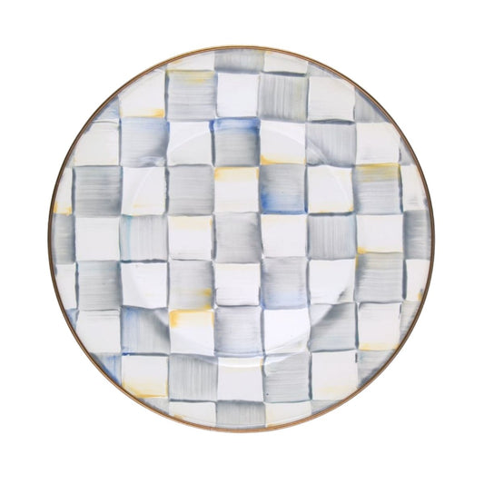 STERLING CHECK DINNER PLATE - MACKENZIE-CHILDS - Compralo en CorinneRegalos.com