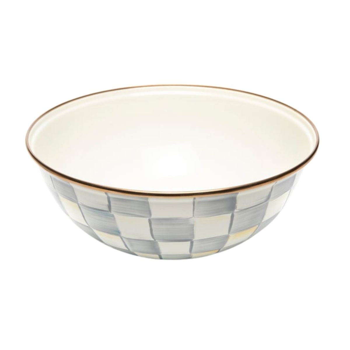 STERLING CHECK MEDIUM EVERYDAY BOWL - MACKENZIE-CHILDS - Compralo en CorinneRegalos.com