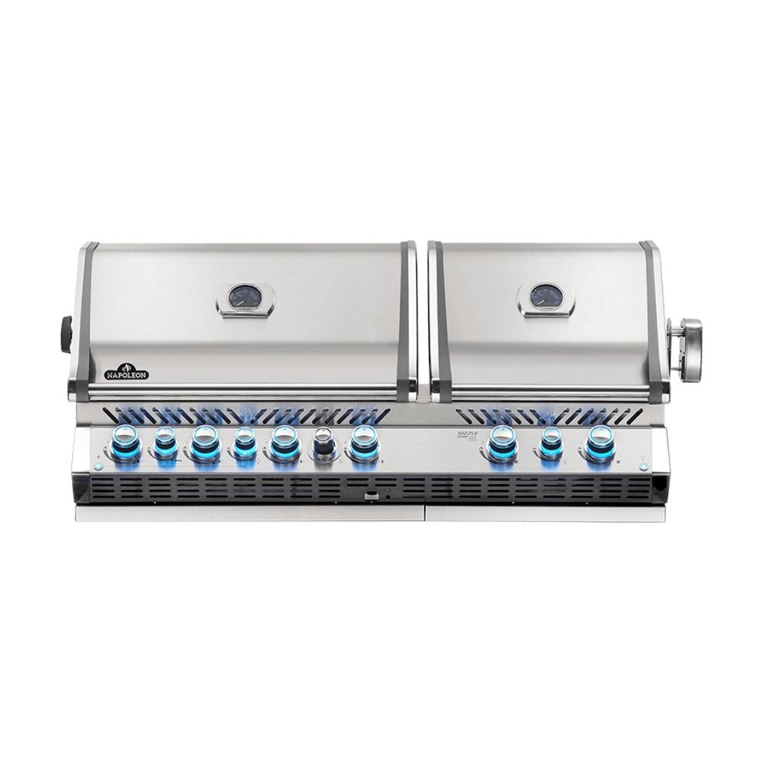 BUILTIN PRESTIGE PRO 825 PROPANE GAS GRILL HEAD WITH INFRARED BOTTOM AND REAR BURNER - NAPOLEON - Compralo en CorinneRegalos.com