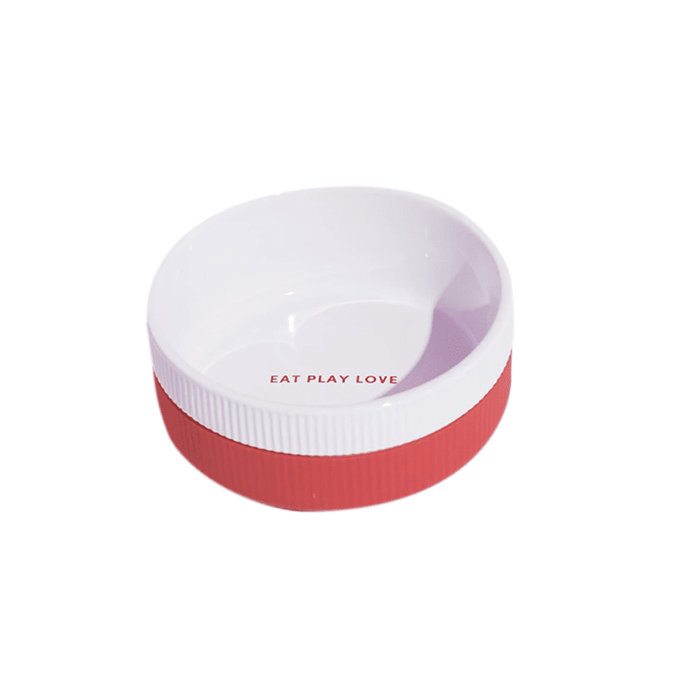 CUENCO DE CERAMICA PARA PERRO COLOR ROJO GRANDE - GUMMI PETS - Compralo en CorinneRegalos.com