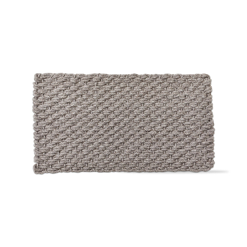 HANDWOVN DOORMAT LT GREY SOLID - TAG - Compralo en CorinneRegalos.com