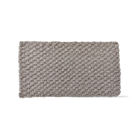 HANDWOVN DOORMAT LT GREY SOLID - TAG - Compralo en CorinneRegalos.com