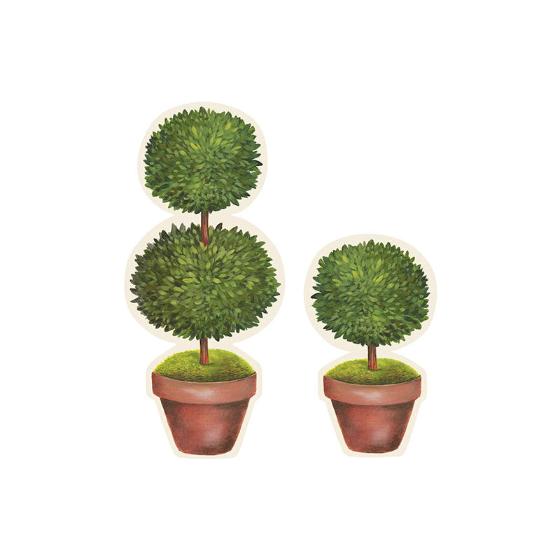 DIE-CUT TOPIARY PAIR PLACEMAT - 12 SHEETS - HESTER & COOK - Compralo en CorinneRegalos.com