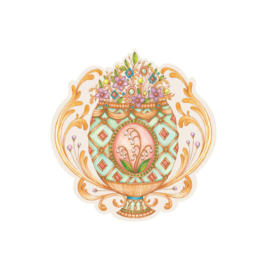 DIE-CUT EXQUISITE EGG PLACEMAT - 12 SHEETS - HESTER & COOK - Compralo en CorinneRegalos.com
