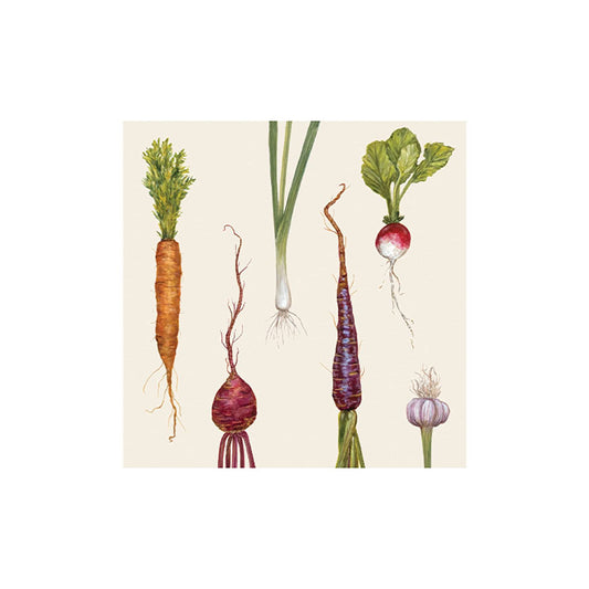 FARMERS' MARKET COCKTAIL NAPKIN - PACK OF 20 - HESTER & COOK - Compralo en CorinneRegalos.com