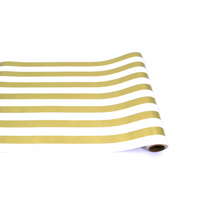 GOLD CLASSIC STRIPE RUNNER - 20 X 25' - HESTER & COOK - Compralo en CorinneRegalos.com