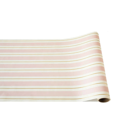 PINK & GOLD AWNING STRIPE RUNNER - 20 X 25' - HESTER & COOK - Compralo en CorinneRegalos.com