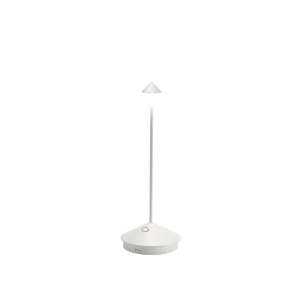 LÁMPARA PINA PRO COLOR BLANCO DE MESA LED REGULABLE DE ENCENDIDO - ZAFFERANO - Compralo en CorinneRegalos.com