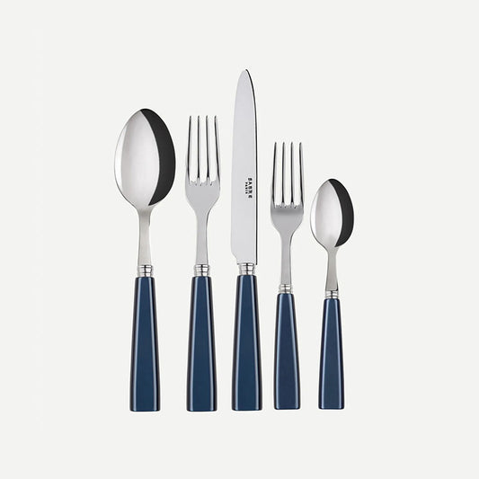 5 PCS PLACE SETTING ICONE STEEL BLUE (SB) - SABRE - Compralo en CorinneRegalos.com