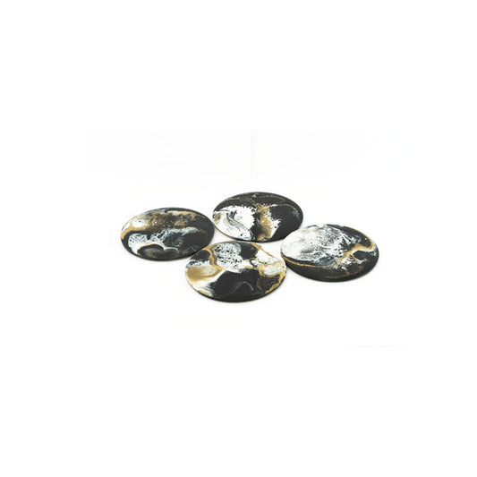 4 SET POSAVASOS COLOR NEGRO - MADEBYDABERS - Compralo en CorinneRegalos.com
