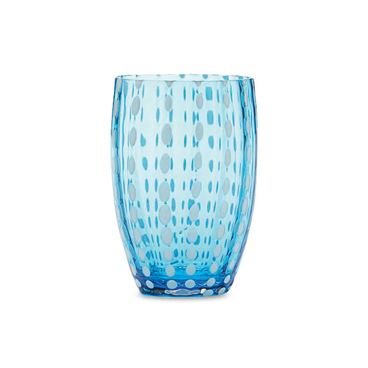 PERLE TUMBLER (SET OF 2) AQUAMARINE - ZAFFERANO - Compralo en CorinneRegalos.com