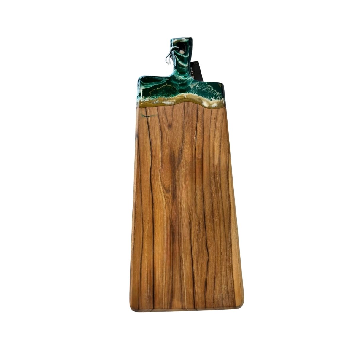 TABLA ARTE EN RESINA COLOR VERDE 42X14 - MADEBYDABERS - Compralo en CorinneRegalos.com
