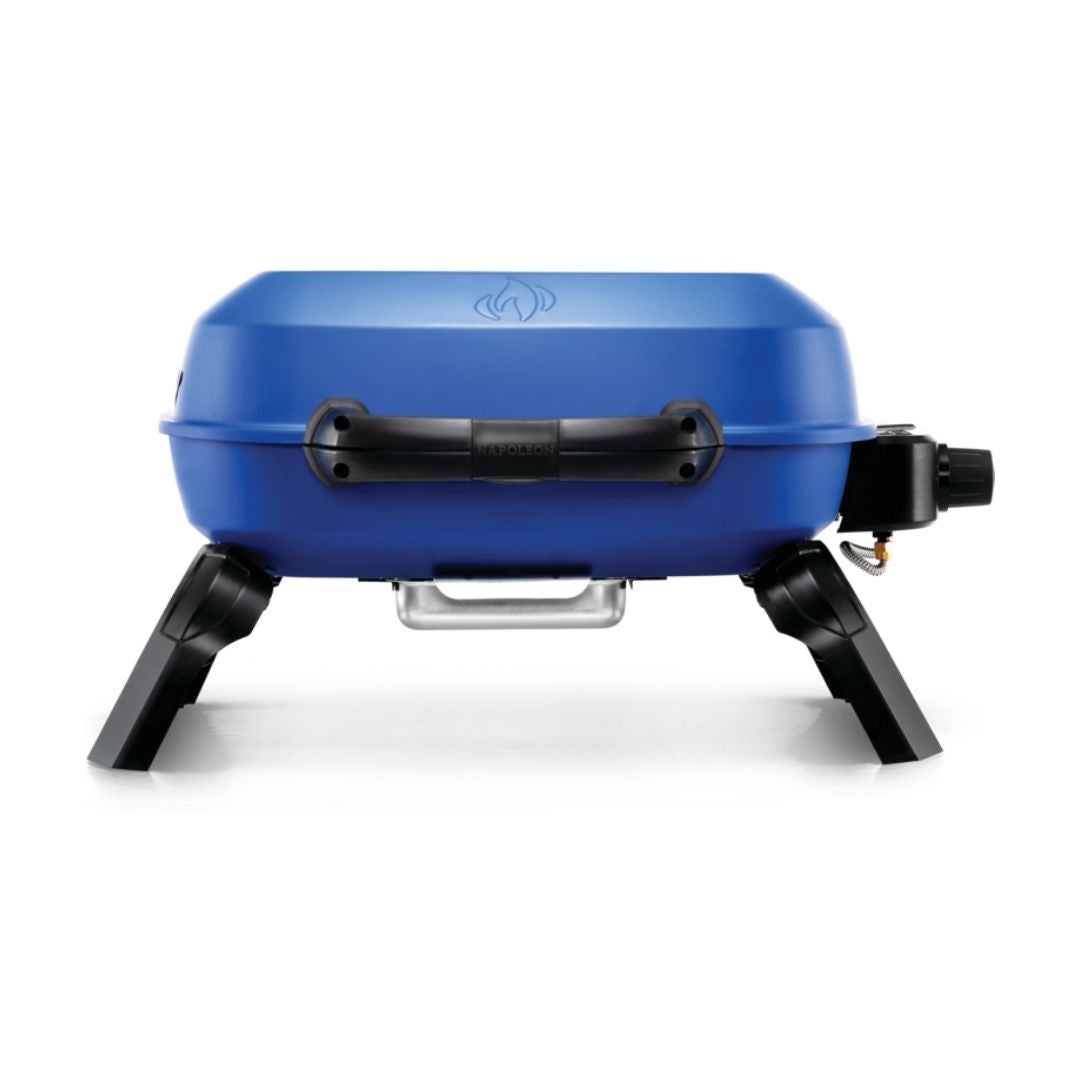 TRAVELQ 240 PORTABLE PROPANE GAS GRILL BLUE - NAPOLEON - Compralo en CorinneRegalos.com