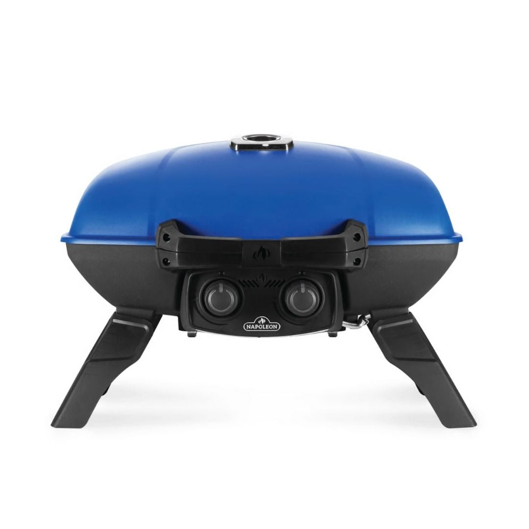 TRAVELQ 285 PORTABLE PROPANE GAS GRILL BLUE - NAPOLEON - Compralo en CorinneRegalos.com